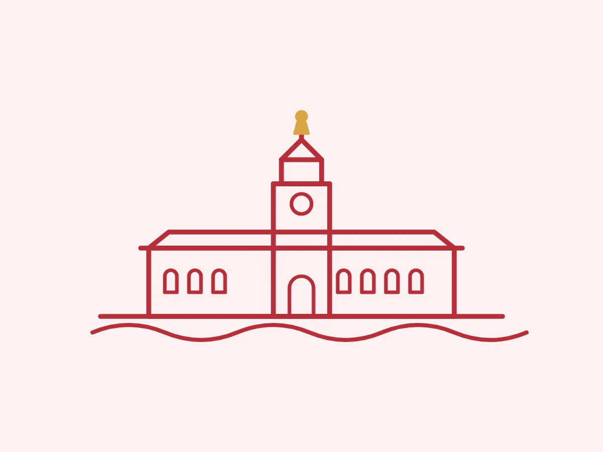 Illustration av R&aring;dhuset i Norrk&ouml;ping