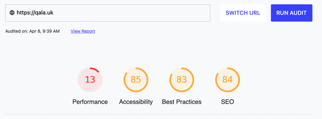 Initial Page quality measurement